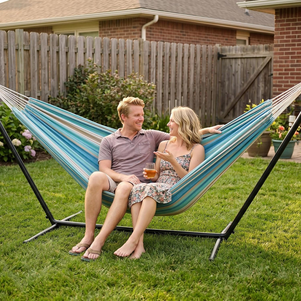 INNO STAGE Extra Large Double Hammock with Tree Straps, Carry Bag