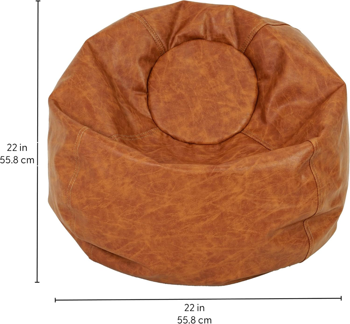 FDP SoftScape Rustic Classic 22" Toddler Bean Bag - Hazelnut, 10476-322