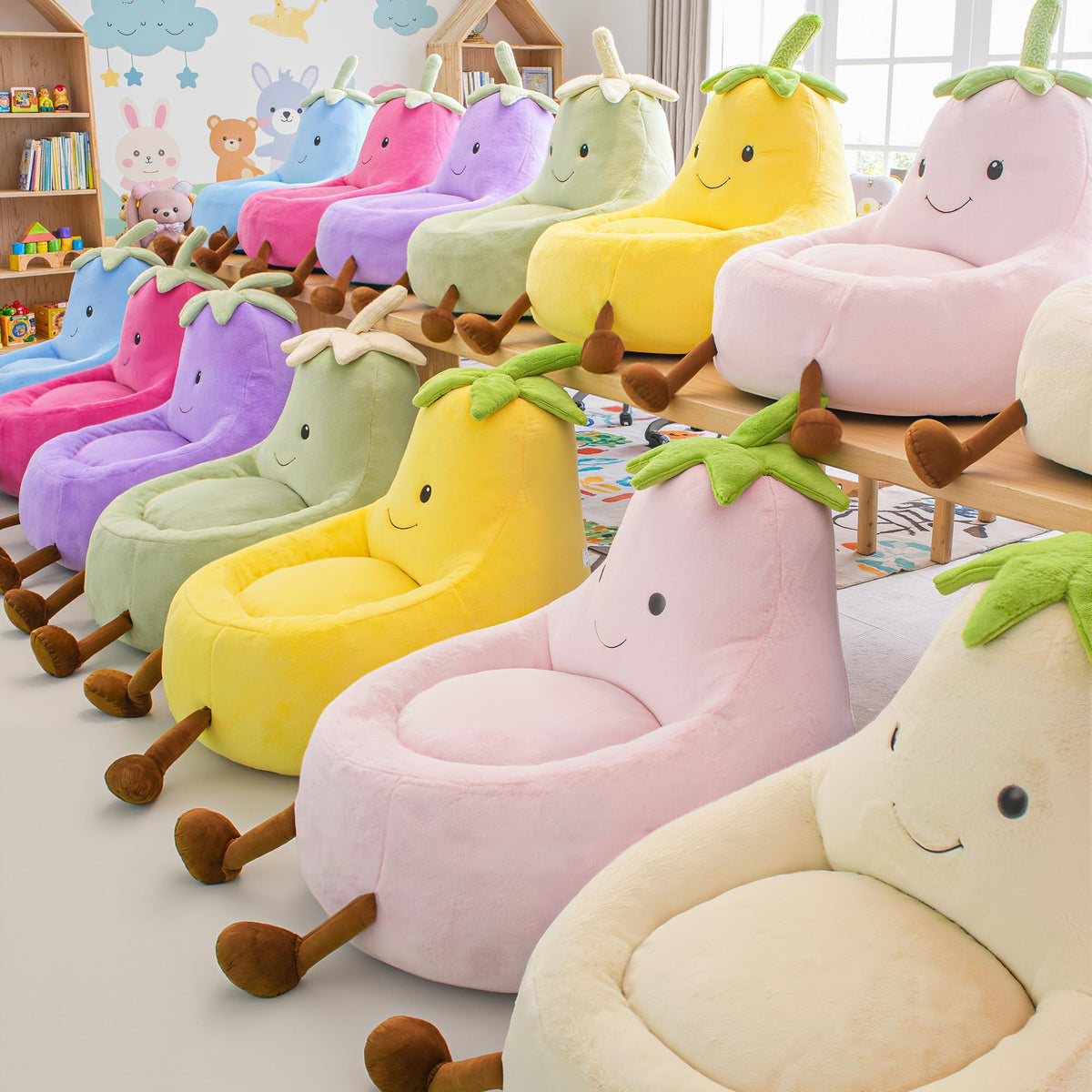 DUMOS Kids Bean Bag Chair, Toddler Couch for Teens & Kids, 31Inch