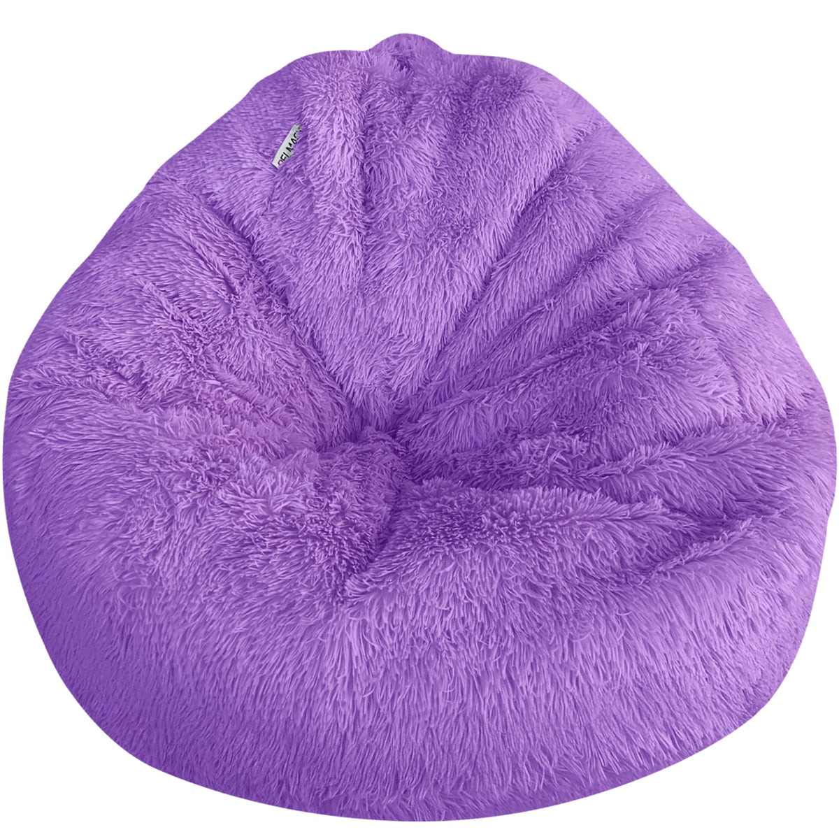 Bean Bag Stuffed Animal Storage Chair Cover (No Filler) for Kids and Adults. Extra Large Bird's Nest Beanbag Memory Foam Soft Premium (Navy Blue, 3 ft (Cover Only))