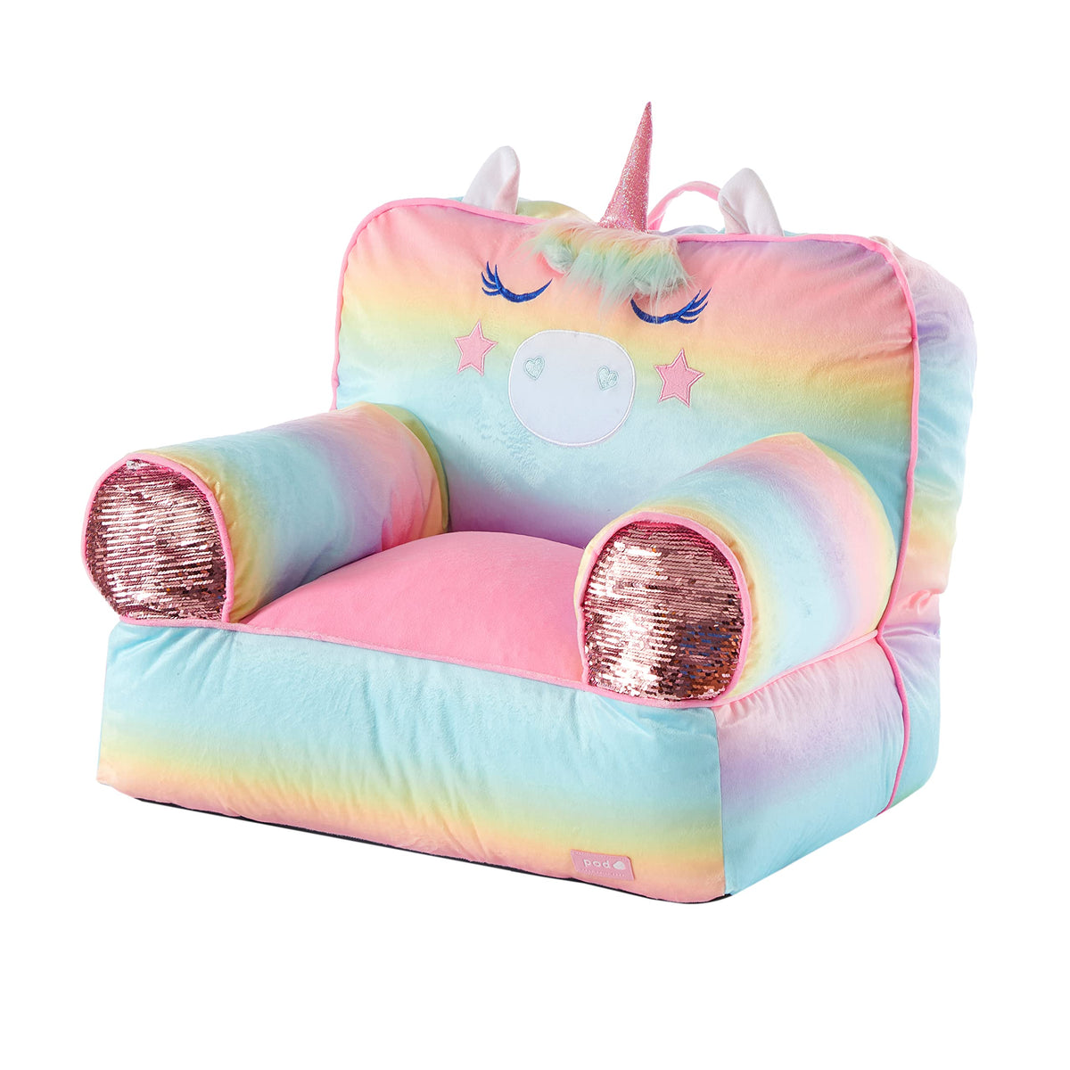 Heritage Kids Figural Gamer Mink Bean Bag Sofa Chair for Kids, 23" W x 19" D x 17" H, Large