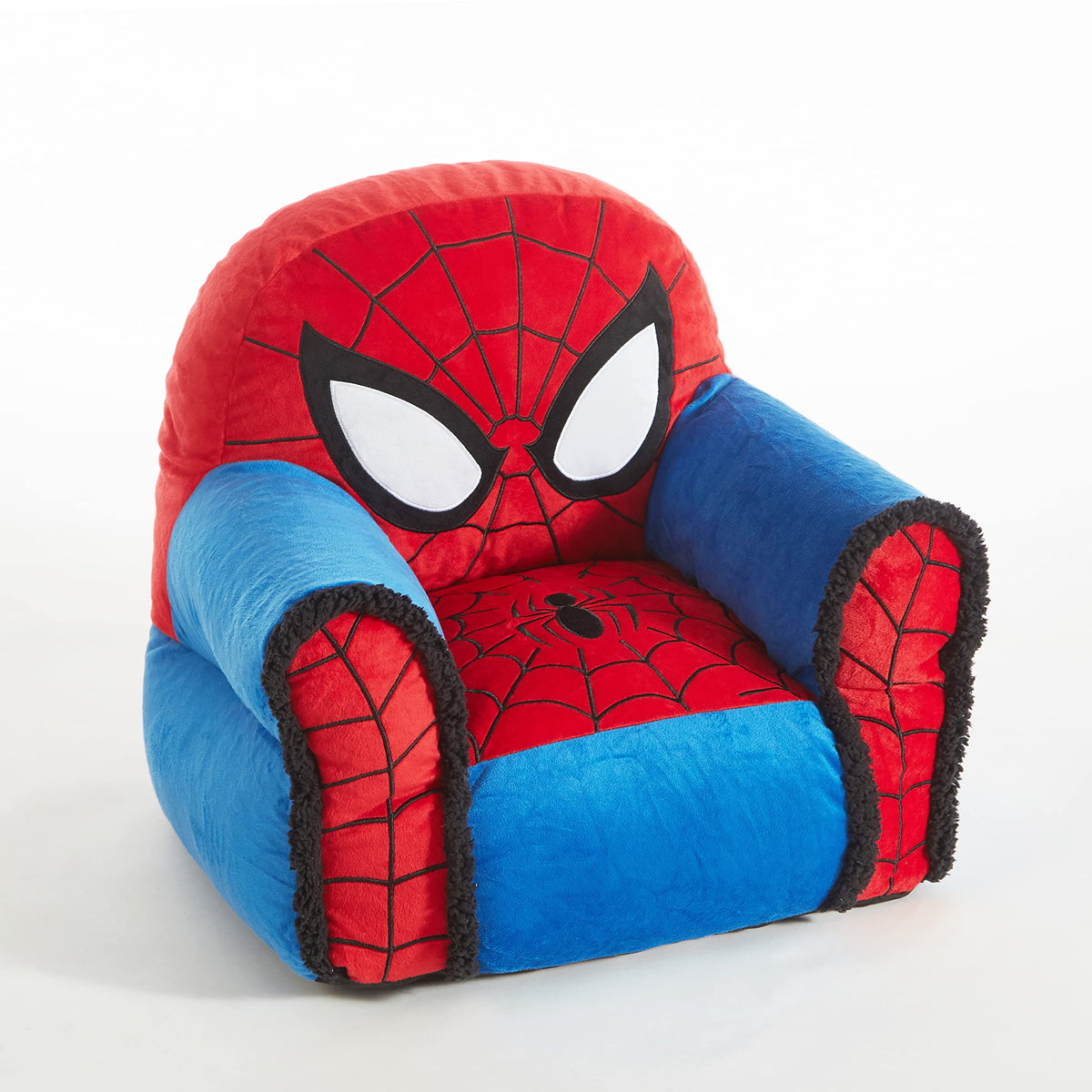 Disney Stitch Figural Bean Bag Sofa Chair with Armrests, Soft & Comfortable Kids Lounge Chair for Bedroom & Playroom, Ages 3+