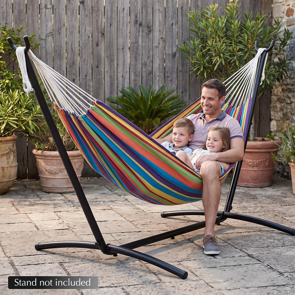 Family 2 Person Hammock for Outside, Replacement for Stand, Tree Hammock