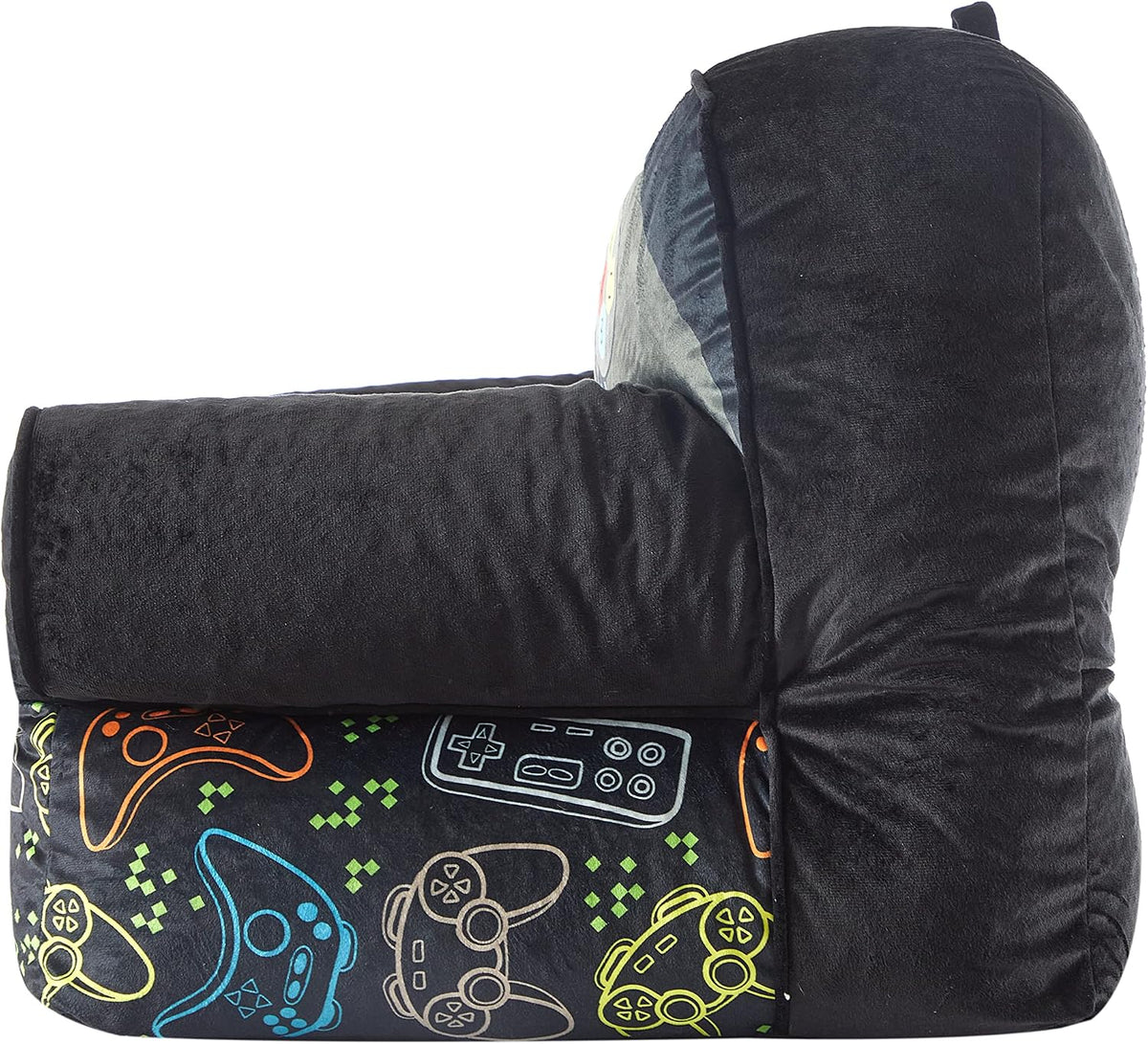 Heritage Kids Figural Gamer Mink Bean Bag Sofa Chair for Kids, 23" W x 19" D x 17" H, Large