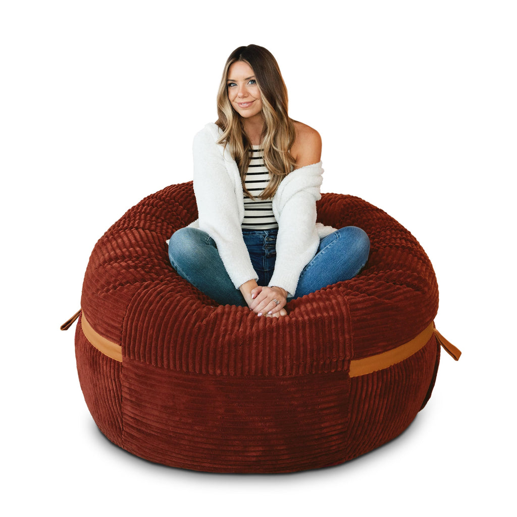 Big Joe Turnabout 3-in-1 Convertible Kids Bean Bag Chair, Midnight Blue