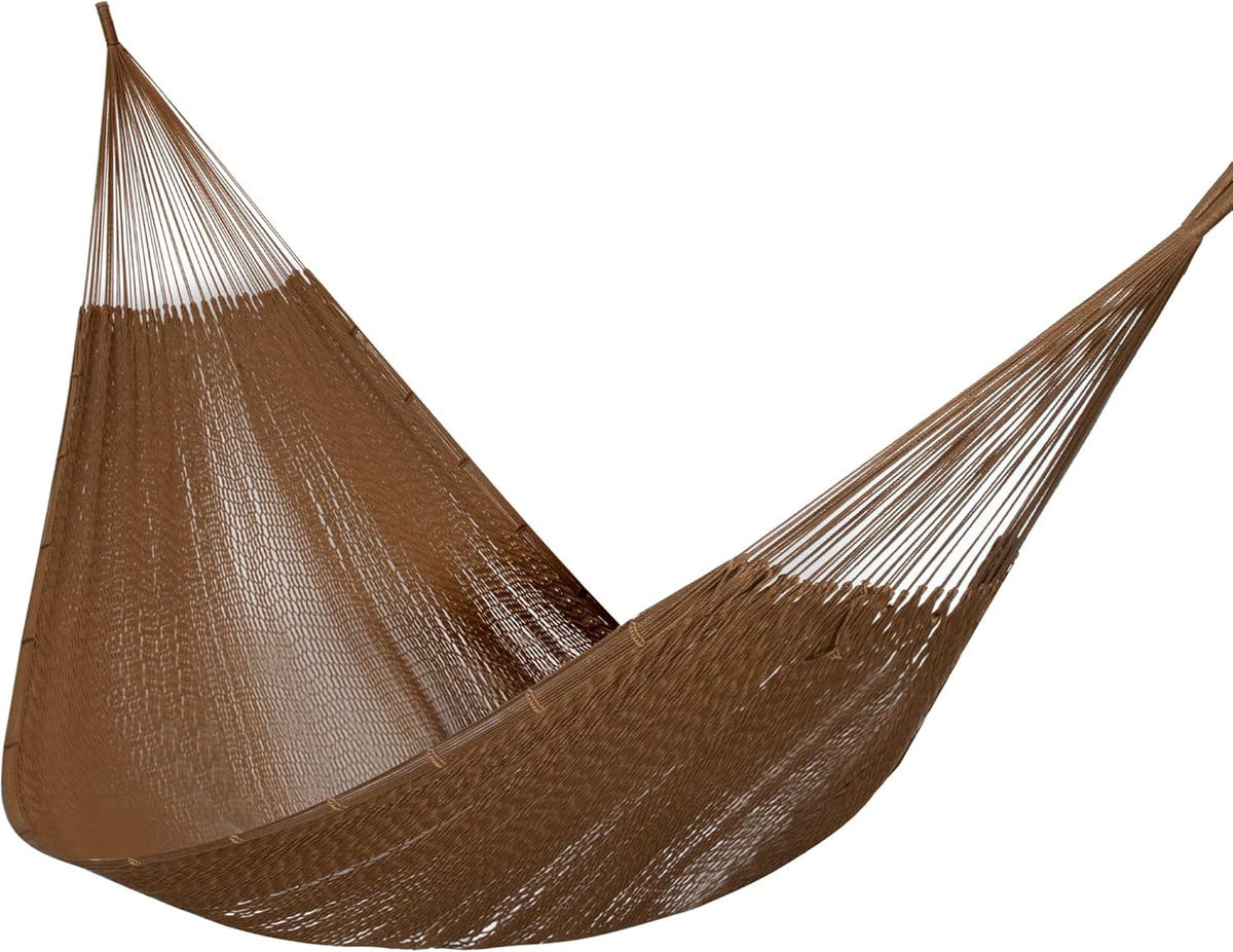PNAEUT Handwoven Rope Mayan Hammock for Outside, 600 lbs Capacity