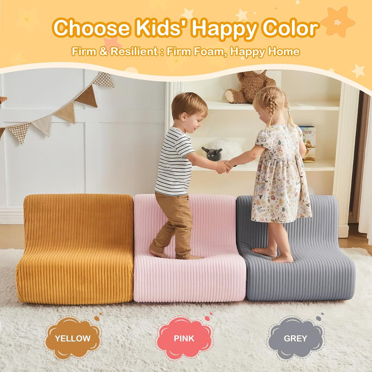 DAICO Kids Bean Bag Chair, Comfy Bean Bag Sofa for Gaming & Reading