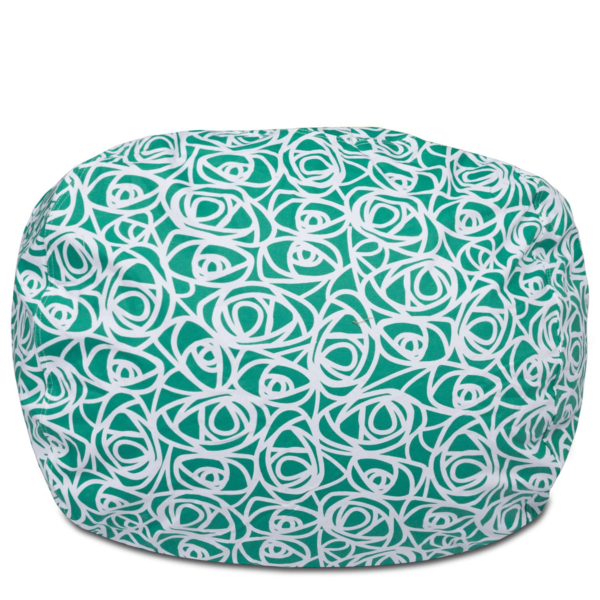 Posh Creations Structured Comfy Bean Bag Chair for Gaming, Reading, and Watching TV, Malibu Lounge, Canvas - Forest Critters on White