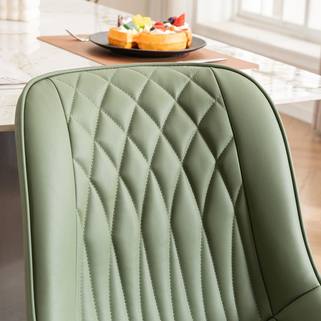 YOUNIKE Dining Chairs Set of 2 Kitchen & Dining Room Chairs Modern Green