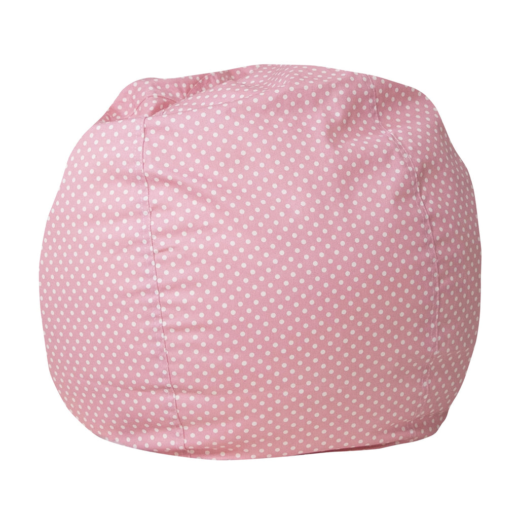 Flash Furniture Faux Sherpa Small Refillable Bean Bag Chair, Natural