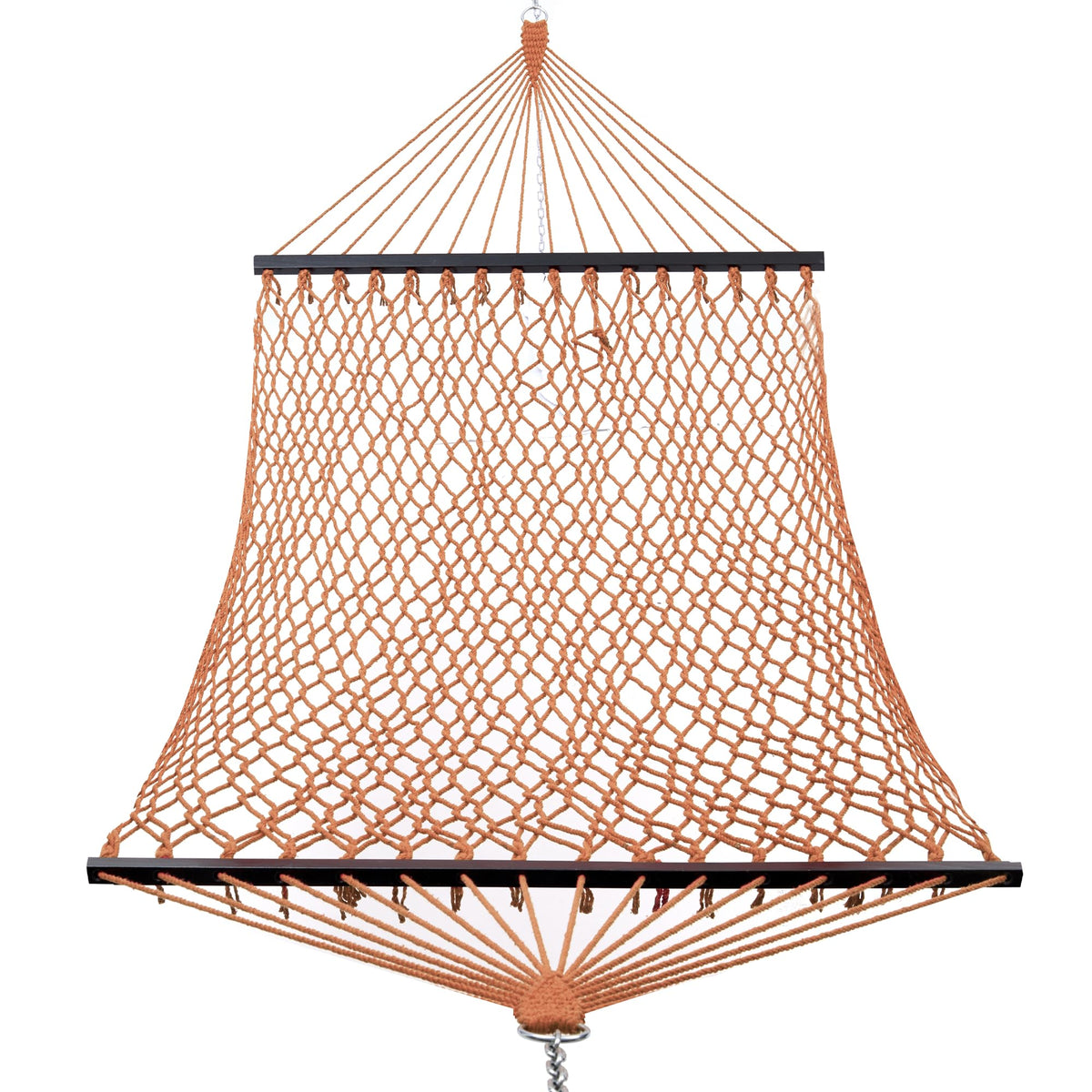 GAFETE Rope Hammock for Outside 2 Person, Handwoven (Natural Beige, Medium)