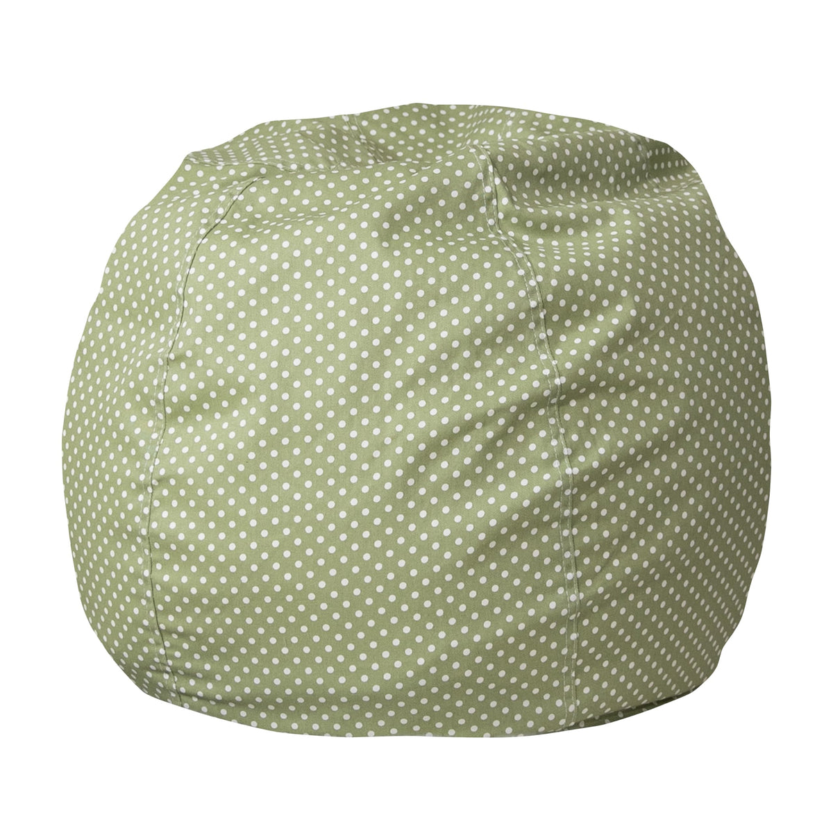 Flash Furniture Faux Sherpa Small Refillable Bean Bag Chair, Natural