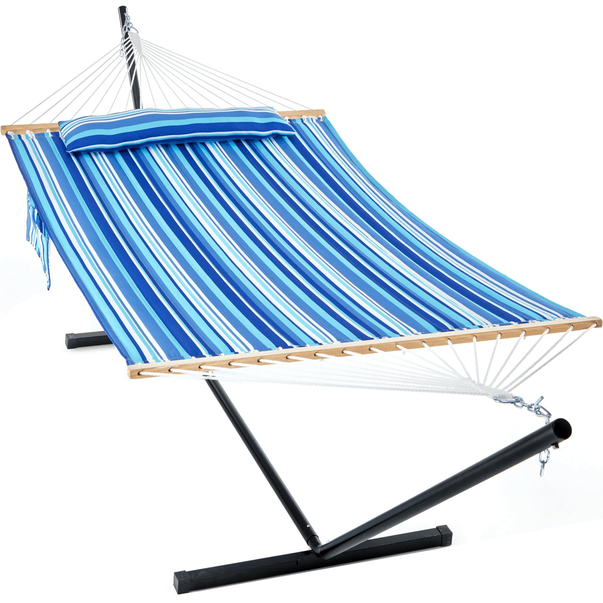 GAFETE 2 Person Hammock with Stand for Outside, Heavy Duty Steel Stand