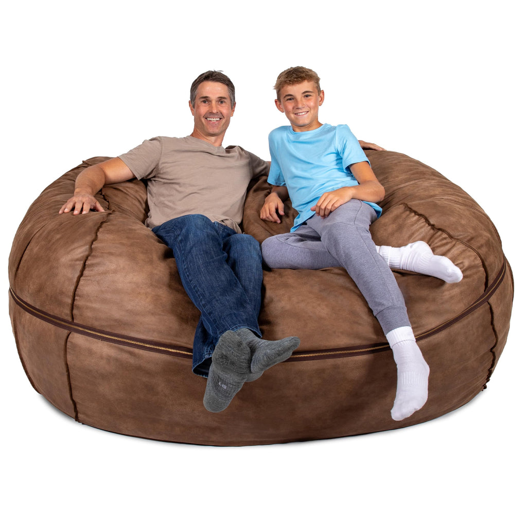 Big Joe Turnabout 3-in-1 Convertible Kids Bean Bag Chair, Midnight Blue