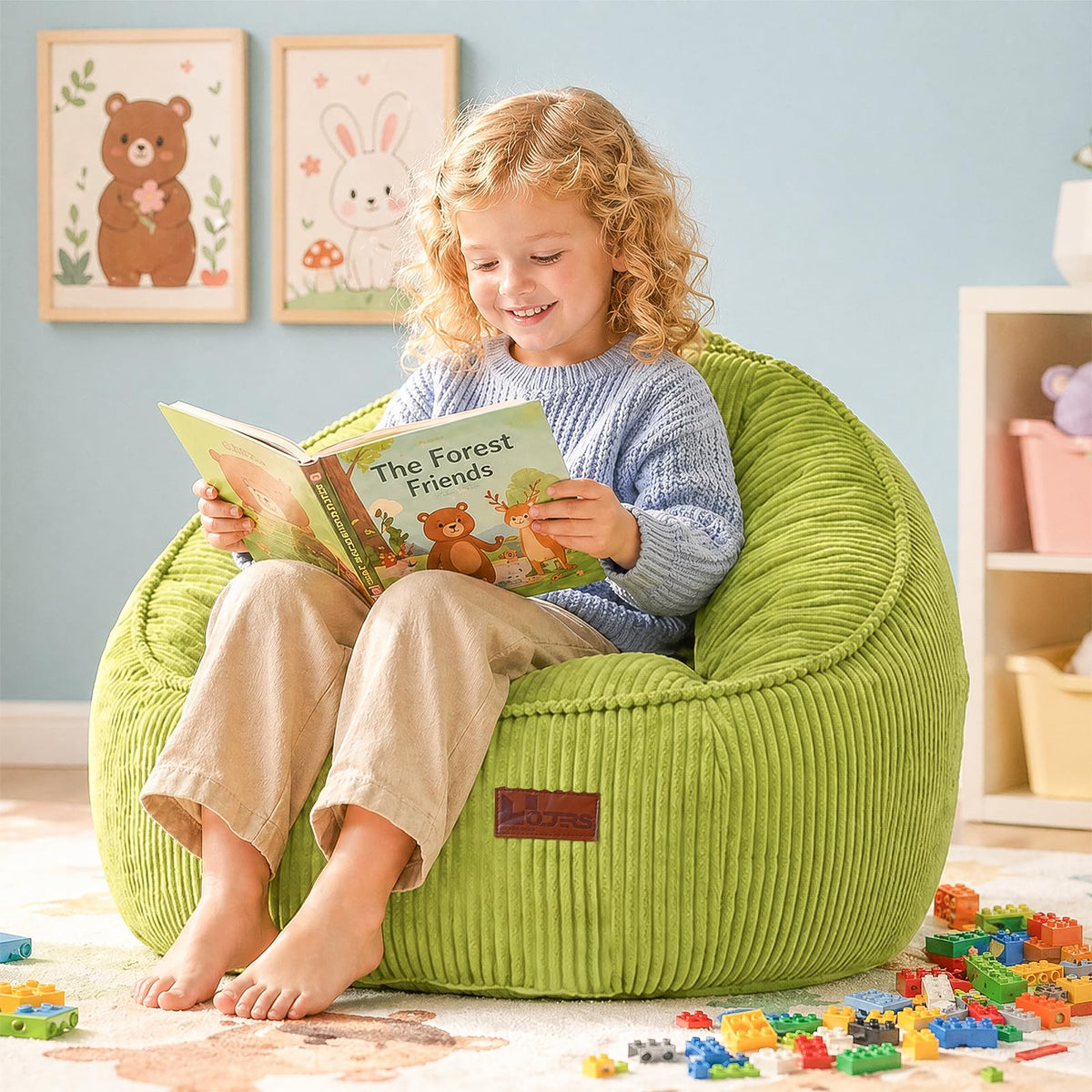 Bean Bag Chair, Cozy Fluffy Beanbag Chairs with Filler for Teens and Kids, Floor Lazy Sofa for Living Room Gaming & Reading (S-Darkgrey)