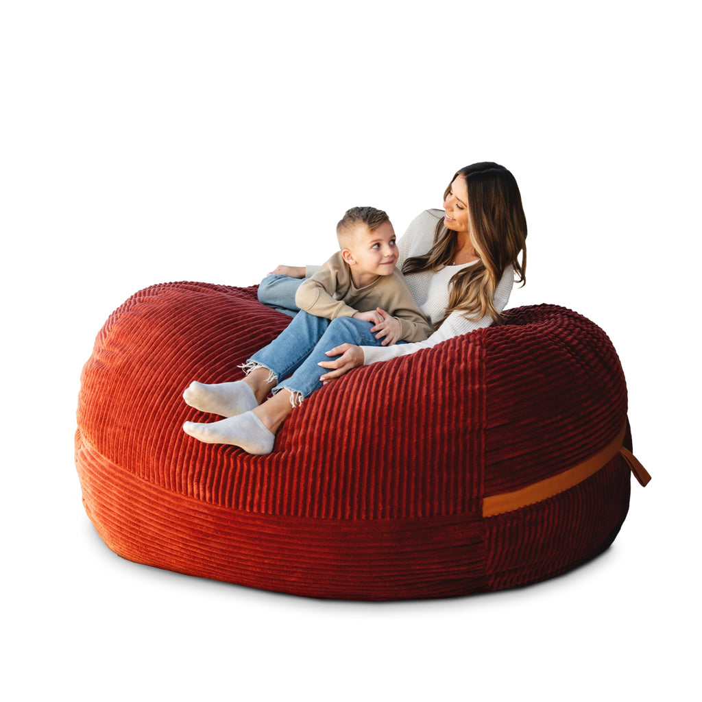 Big Joe Turnabout 3-in-1 Convertible Kids Bean Bag Chair, Midnight Blue