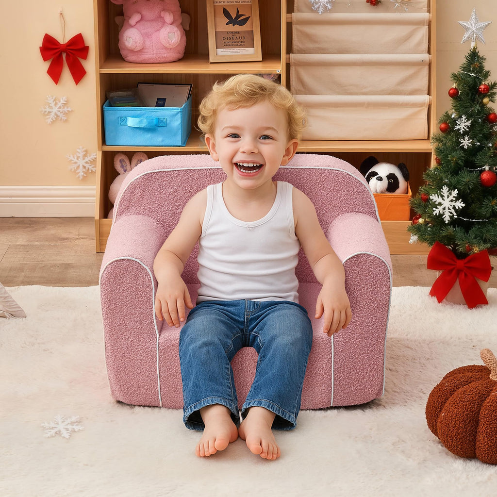 DAICO Kids Bean Bag Chair with Armrests & Side Pocket for 3-6 Years Old