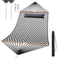 Traditional Rope Double Hammock, 450 lbs Capacity, Natural