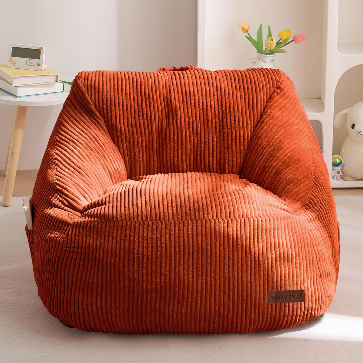 MAXYOYO Kids Bean Bag Chair, Convenient Bean Bag Sofa with Handle