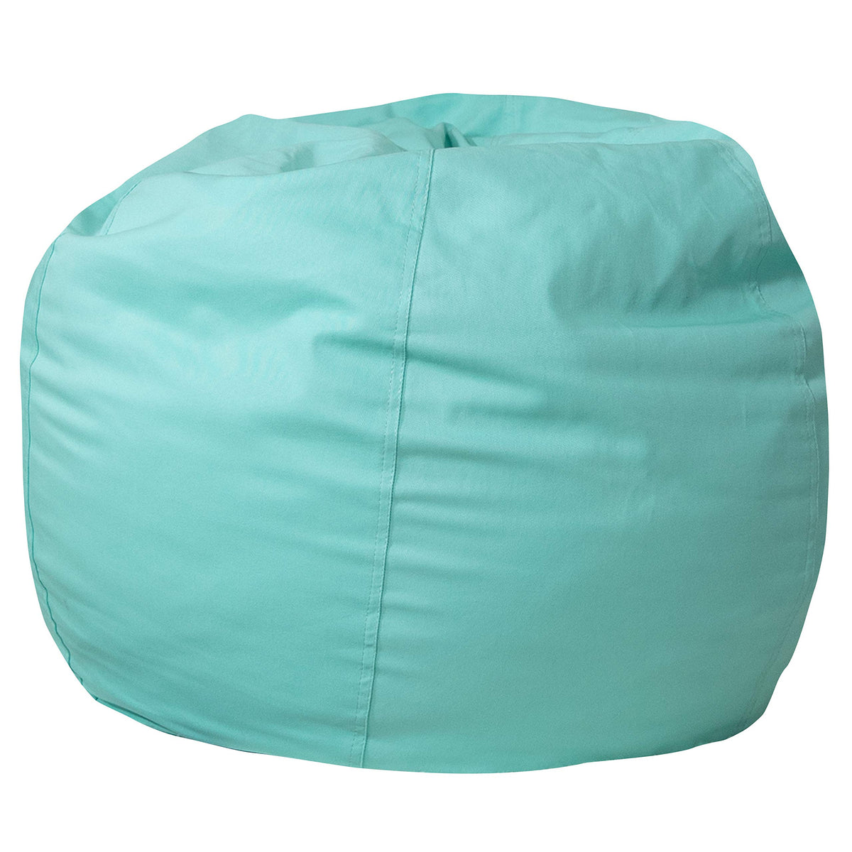 Flash Furniture Faux Sherpa Small Refillable Bean Bag Chair, Natural