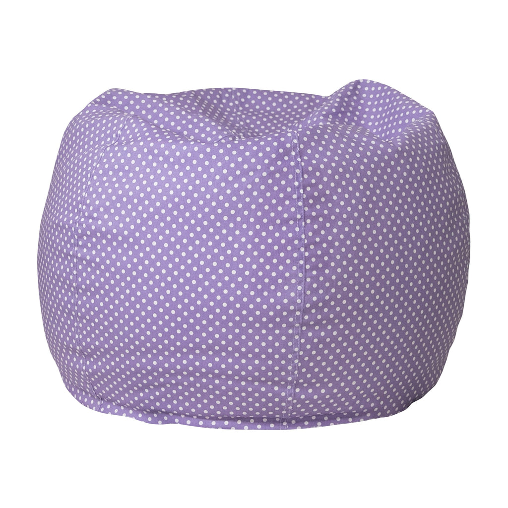 Flash Furniture Faux Sherpa Small Refillable Bean Bag Chair, Natural