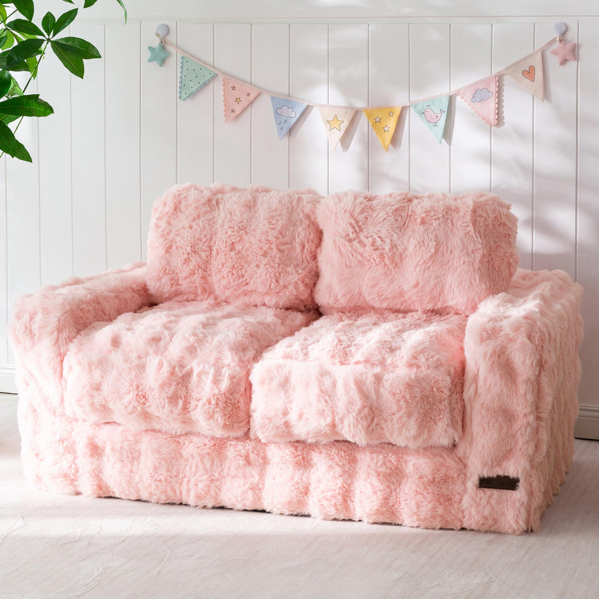 MAXYOYO Kids Bean Bag Chair, Comfy Upholstered Bean Bag Sofa with Filler
