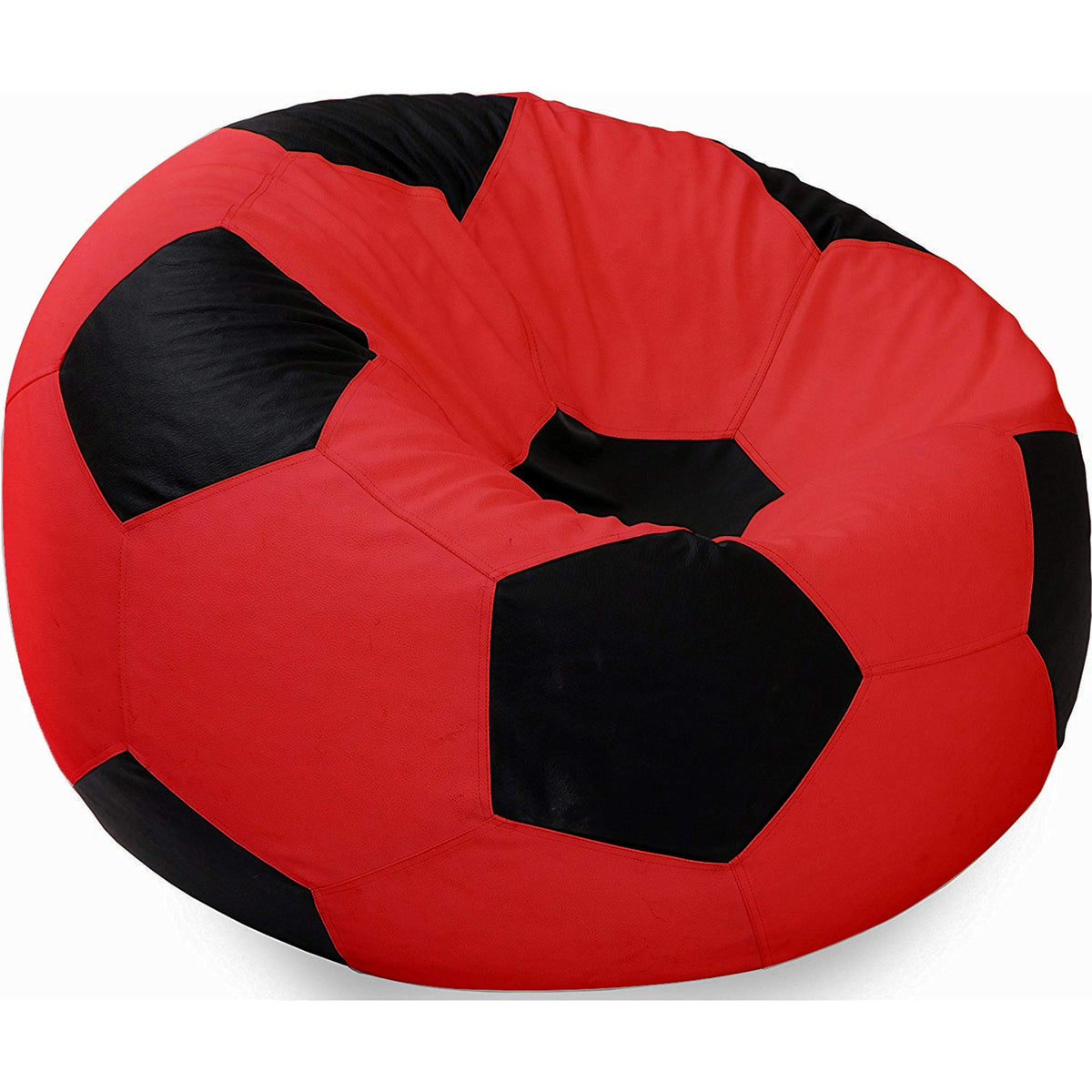 Ample Decor Bean Bag Cover (Filler Not Included), Plush Toys Storage Soft Leatherette, Durable Construction Sturdy Zipper, Ideal for Children and Teenagers - Yellow