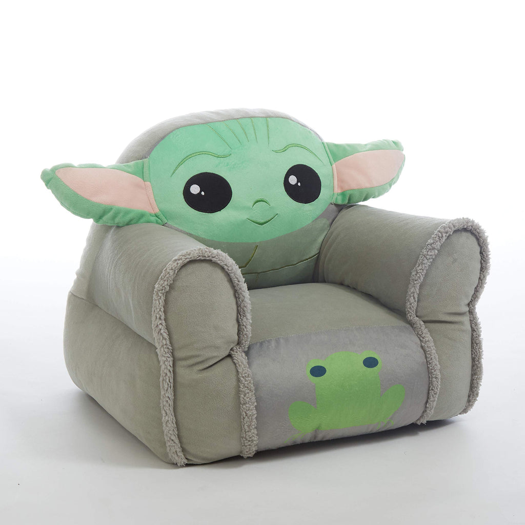 Disney Stitch Figural Bean Bag Sofa Chair with Armrests, Soft & Comfortable Kids Lounge Chair for Bedroom & Playroom, Ages 3+