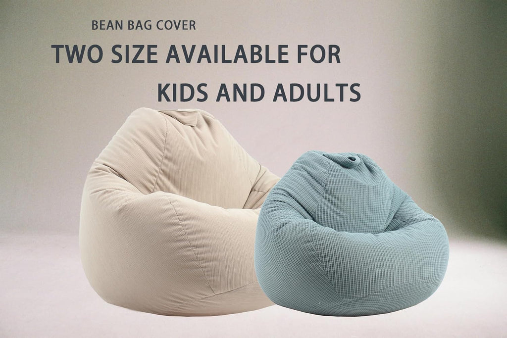 ENBAOHUI 3 Ft Bean Bag Chair Cover (No Filler) Stuffed Animal Storage Bean Bag Cover for Pets Dogs/Cats Bed Corduroy Stuffed for Organizing Plush Toys
