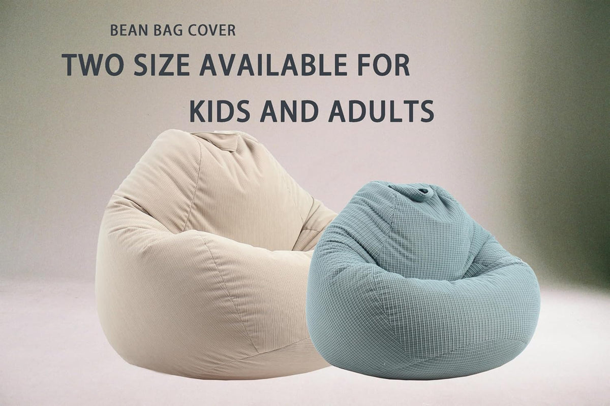 ENBAOHUI 3 Ft Bean Bag Chair Cover (No Filler) Stuffed Animal Storage Bean Bag Cover for Pets Dogs/Cats Bed Corduroy Stuffed for Organizing Plush Toys