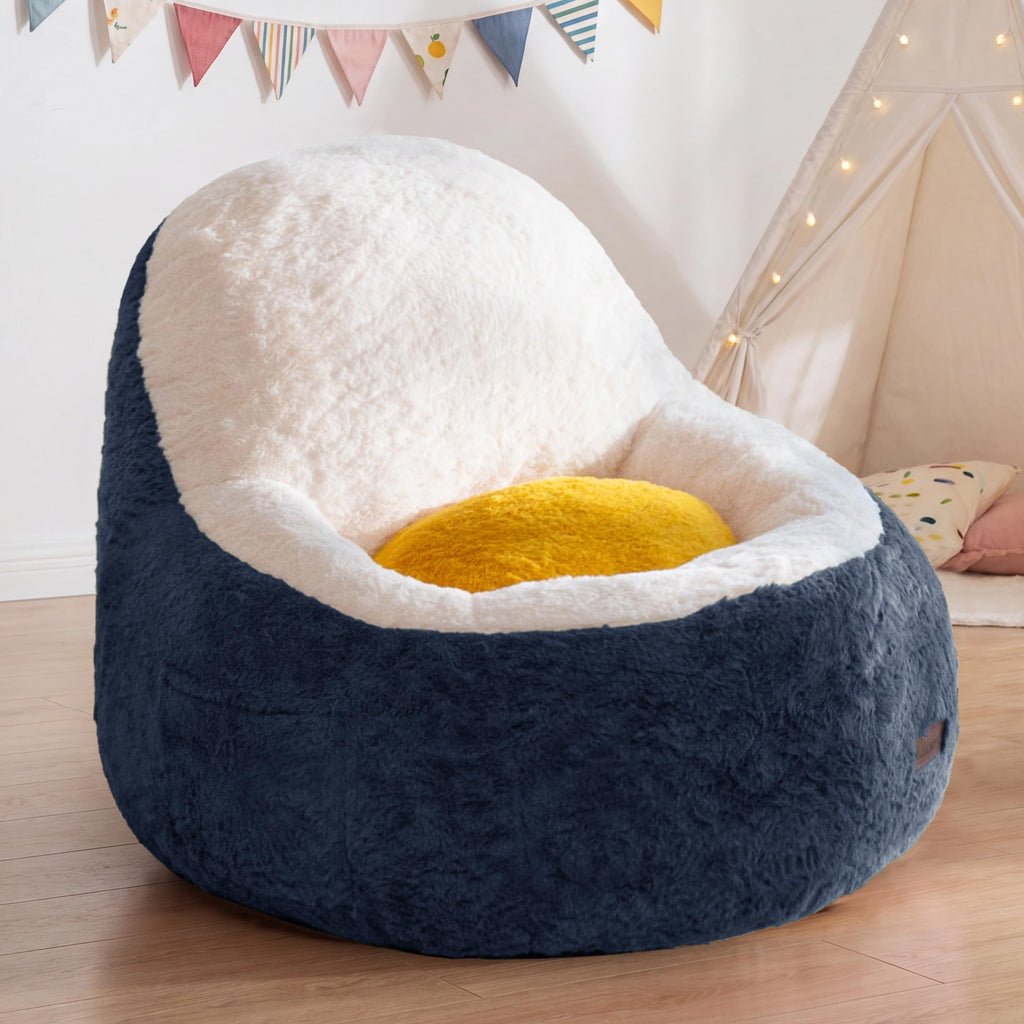MAXYOYO Bean Bag Chair for Kids, Avocado-Shaped Faux Fur Chair