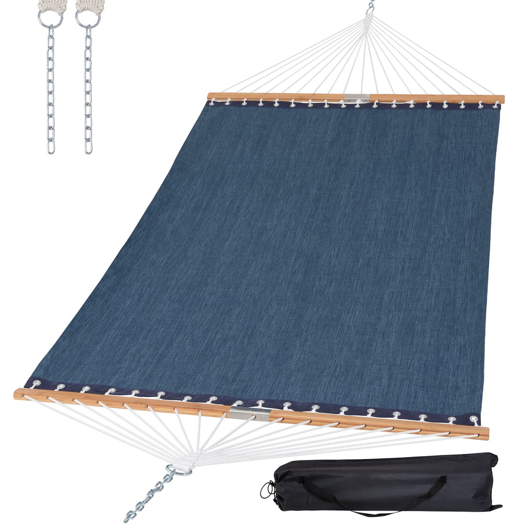 SUNCREAT Hammocks 15 FT Quick Dry Hammock, 450 lbs Capacity, Blue