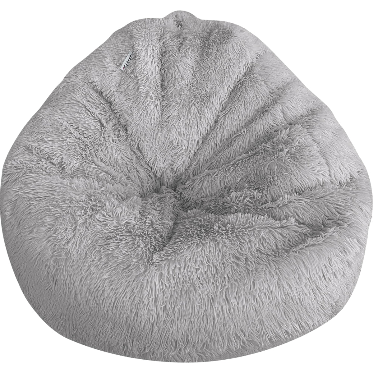 Bean Bag Stuffed Animal Storage Chair Cover (No Filler) for Kids and Adults. Extra Large Bird's Nest Beanbag Memory Foam Soft Premium (Navy Blue, 3 ft (Cover Only))