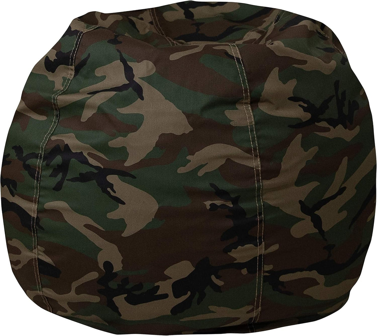 EMMA + OLIVER Gray Small Camouflage Bean Bag Chair