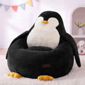 MAXYOYO Kids Bean Bag Chair, Cute Floor Sofa with Penguin‑Shaped Backrest