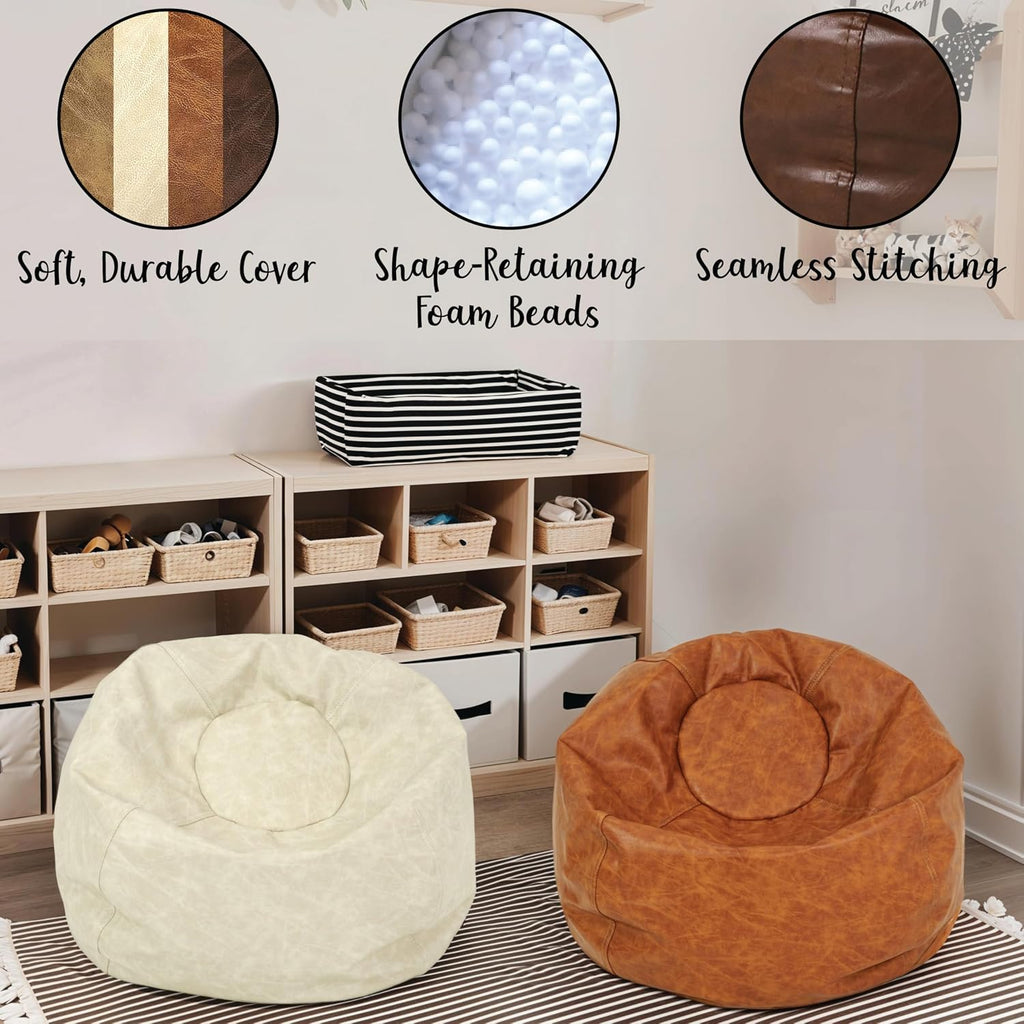 FDP SoftScape Rustic Classic 22" Toddler Bean Bag - Hazelnut, 10476-322