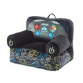 Heritage Kids Figural Gamer Mink Bean Bag Sofa Chair for Kids, 23" W x 19" D x 17" H, Large