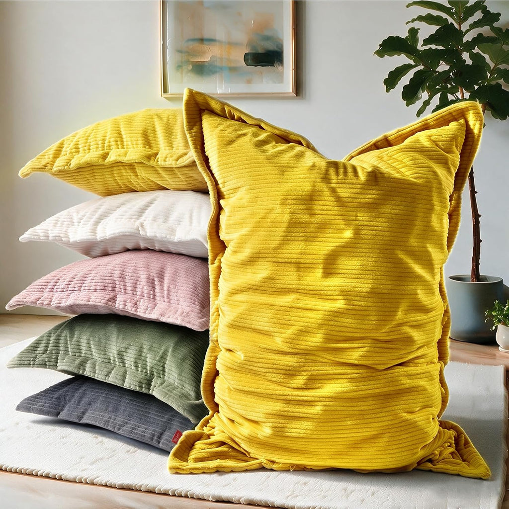 YuppieLife 3-in-1 Kids Bean Bag Sofa Bed – Cozy Floor Chair for Reading
