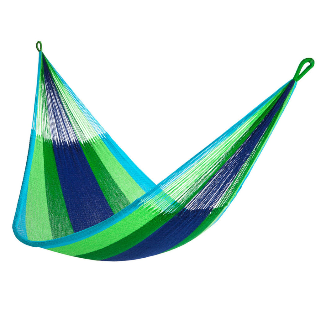 Handwoven Hammock by Yellow Leaf Hammocks - Double Size, Fits 1-2 PPL, 400lb max - Weathersafe, Super Strong, Easy to Hang, Ultra Soft, Artisan Made - Color: Red - Orange