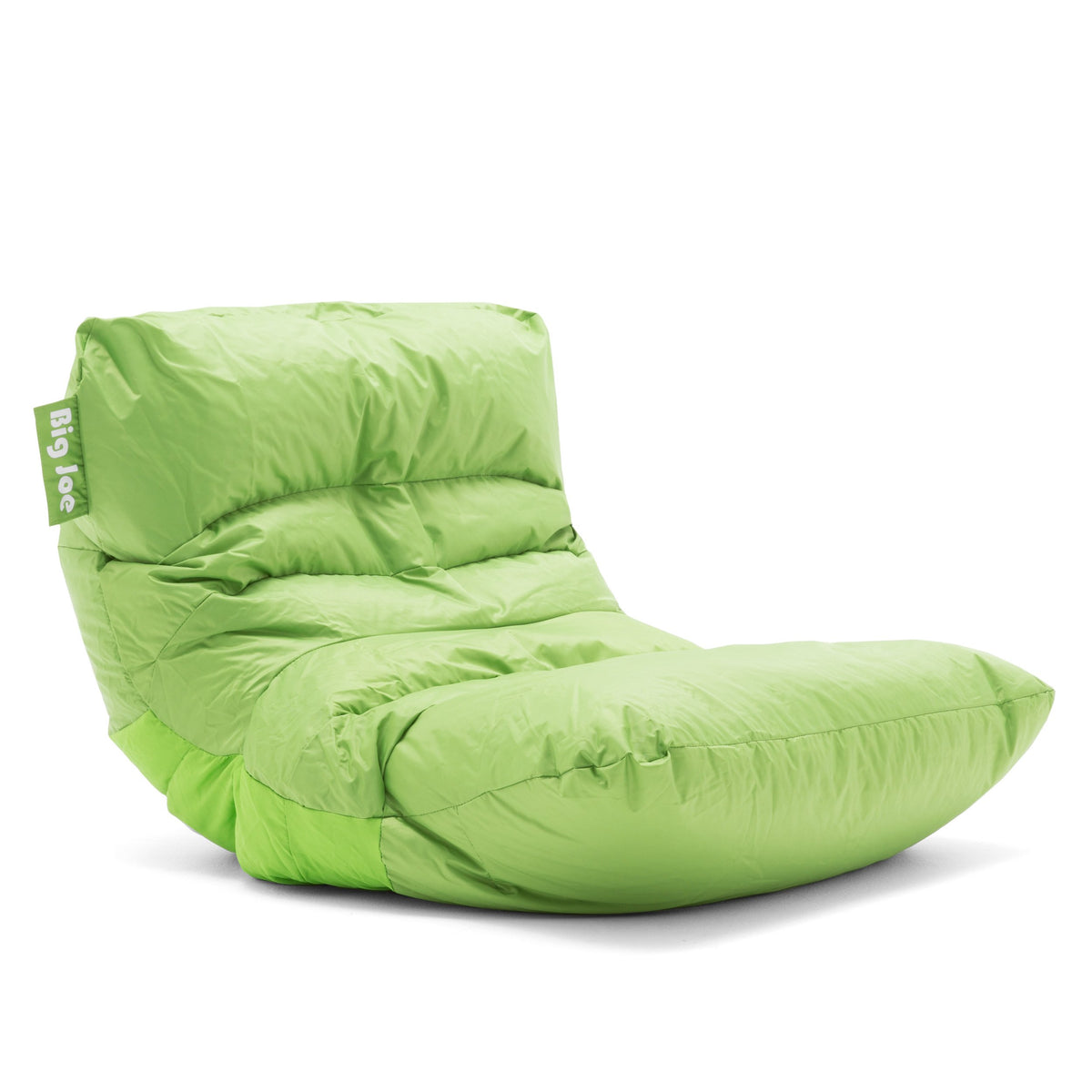 Big Joe Roma Kid's Bean Bag Chair, Oat Sherpa and Graphite, Vegan Suede, 2 Foot Lightweight Refillable Children's Seat