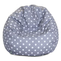 Majestic Home Goods Classic Bean Bag Chair - Ikat Dots Giant Classic Bean Bags for Small Adults and Kids (28 x 28 x 22 Inches) (Citris Yellow)