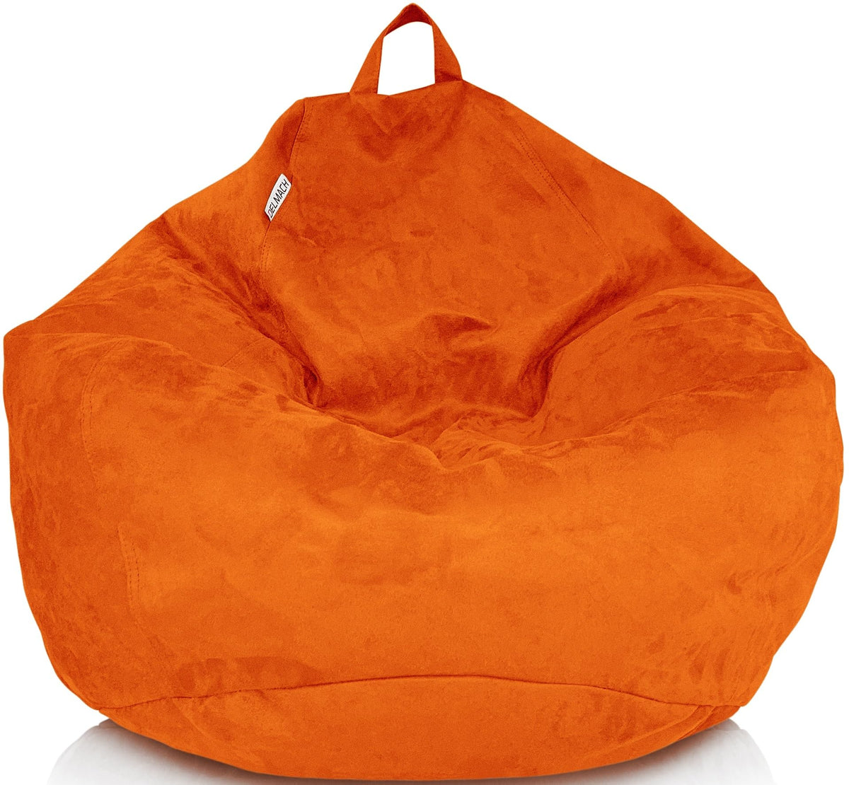 Bean Bag Stuffed Animal Storage Chair Cover (No Filler) for Kids and Adults. Extra Large Bird's Nest Beanbag Memory Foam Soft Premium (Navy Blue, 3 ft (Cover Only))