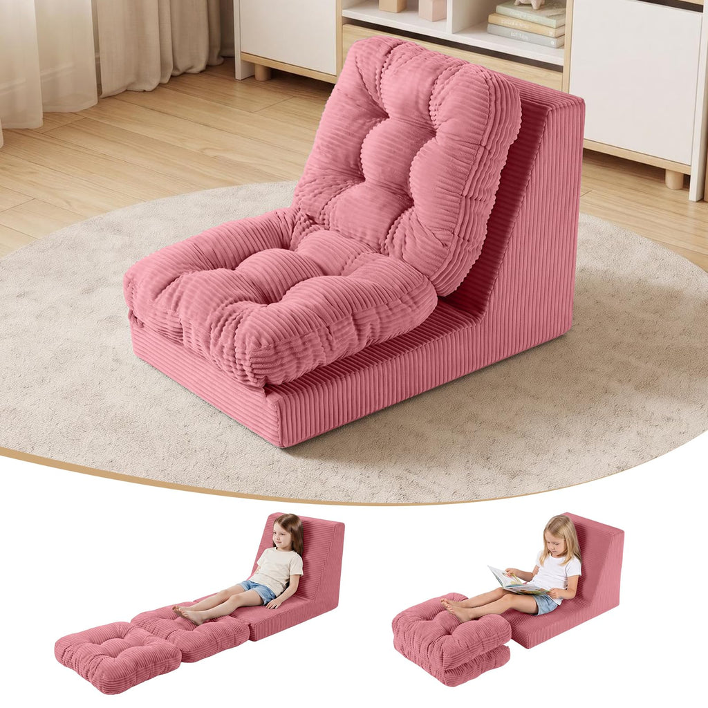 COMAX Bean Bag Chairs for Kids, 3-in-1 Foldable Kids Sofa Couch