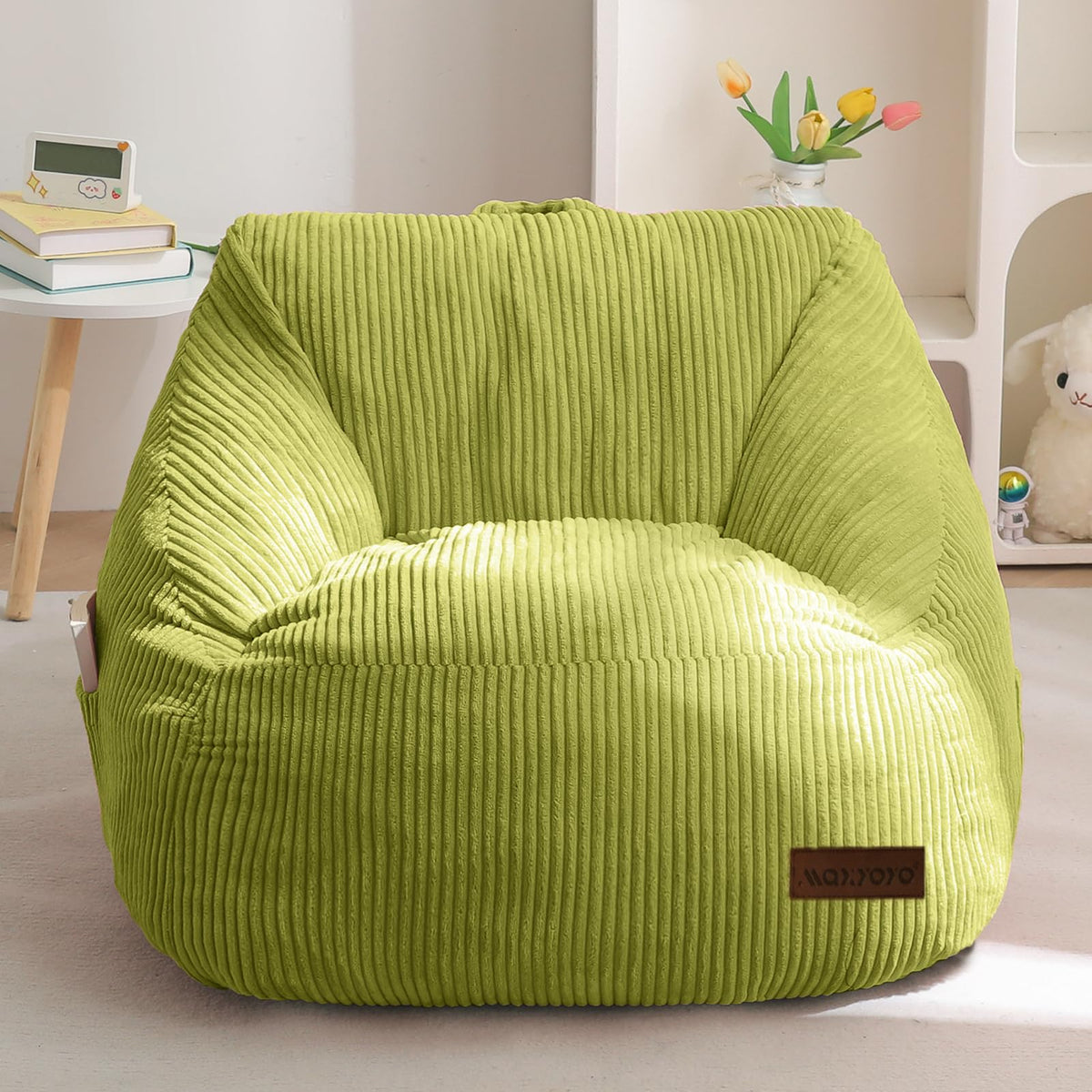 MAXYOYO Kids Bean Bag Chair, Convenient Bean Bag Sofa with Handle