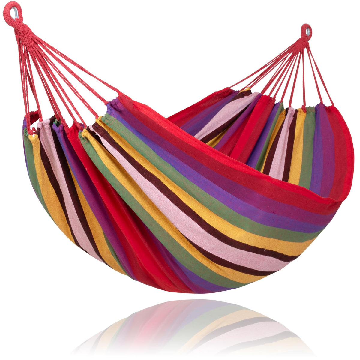 SUNCREAT Long Replacement Hammock Two Person for Stand, Blue White Stripes
