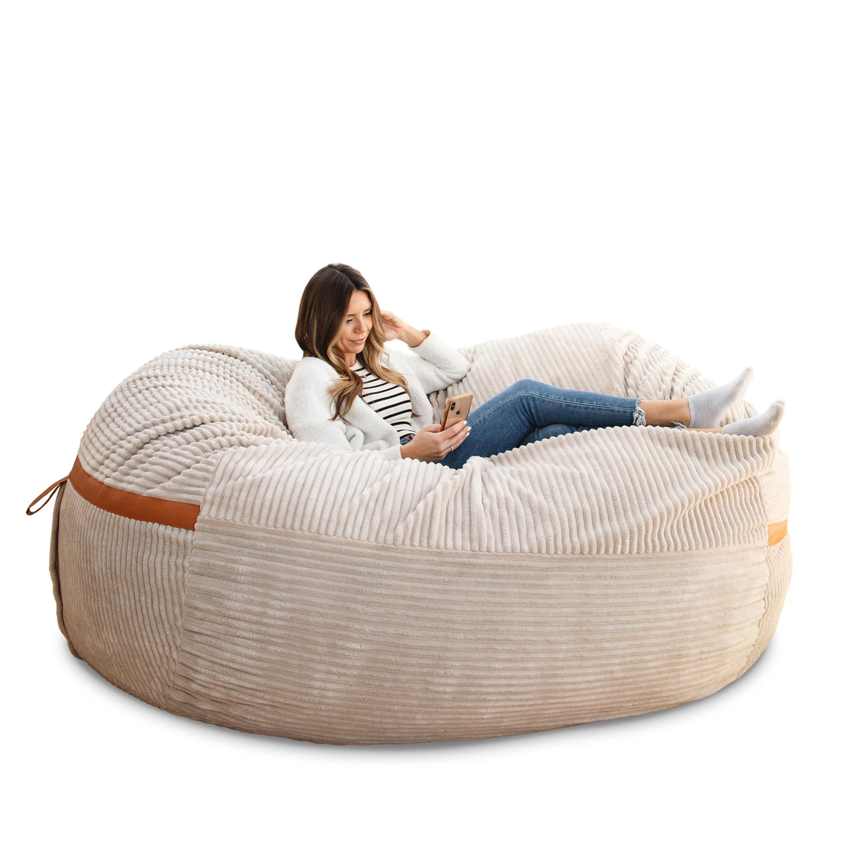 Big Joe Turnabout 3-in-1 Convertible Kids Bean Bag Chair, Midnight Blue