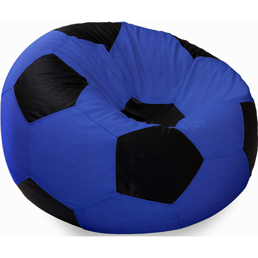 Ample Decor Bean Bag Cover (Filler Not Included), Plush Toys Storage Soft Leatherette, Durable Construction Sturdy Zipper, Ideal for Children and Teenagers - Yellow