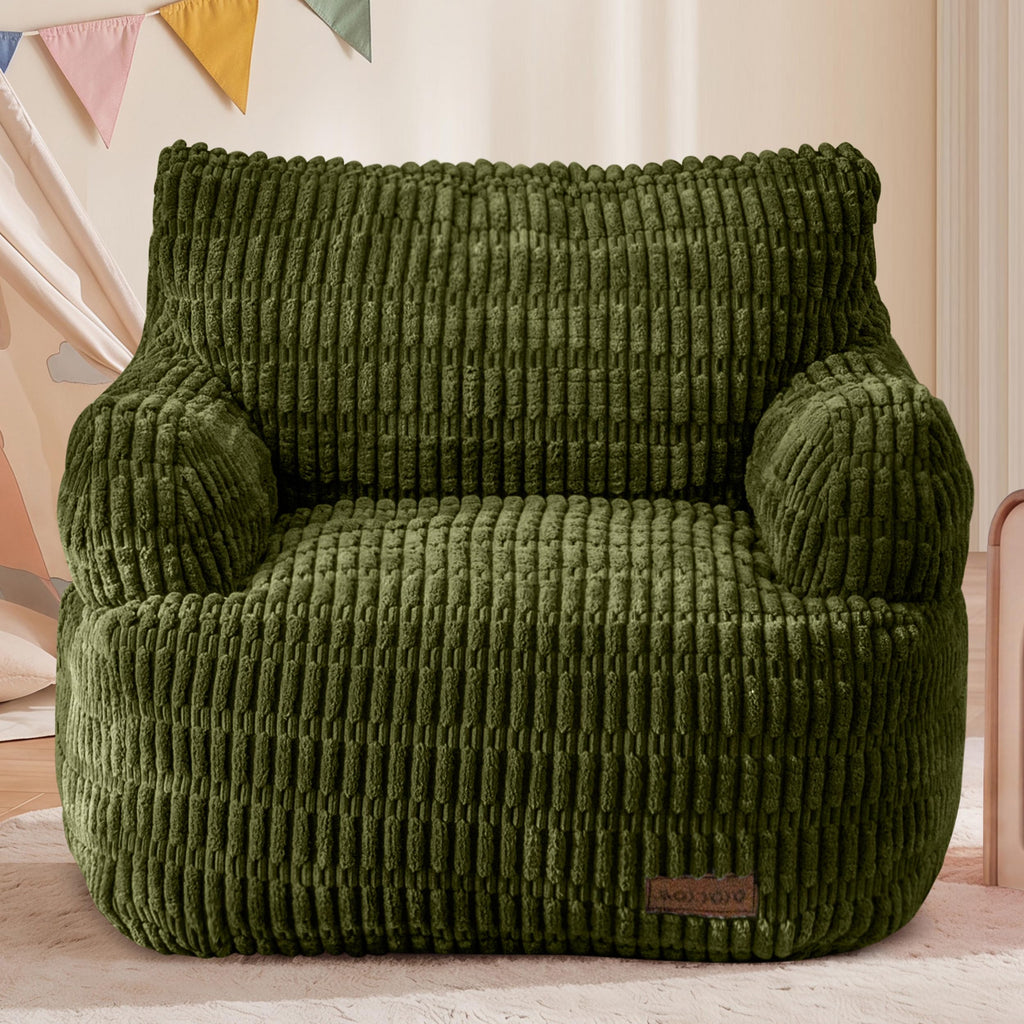 MAXYOYO Kids Bean Bag Chair, Comfy Bean Bag Sofa with Filler