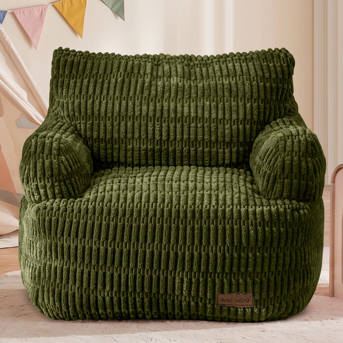 MAXYOYO Kids Bean Bag Chair, Comfy Bean Bag Sofa with Filler
