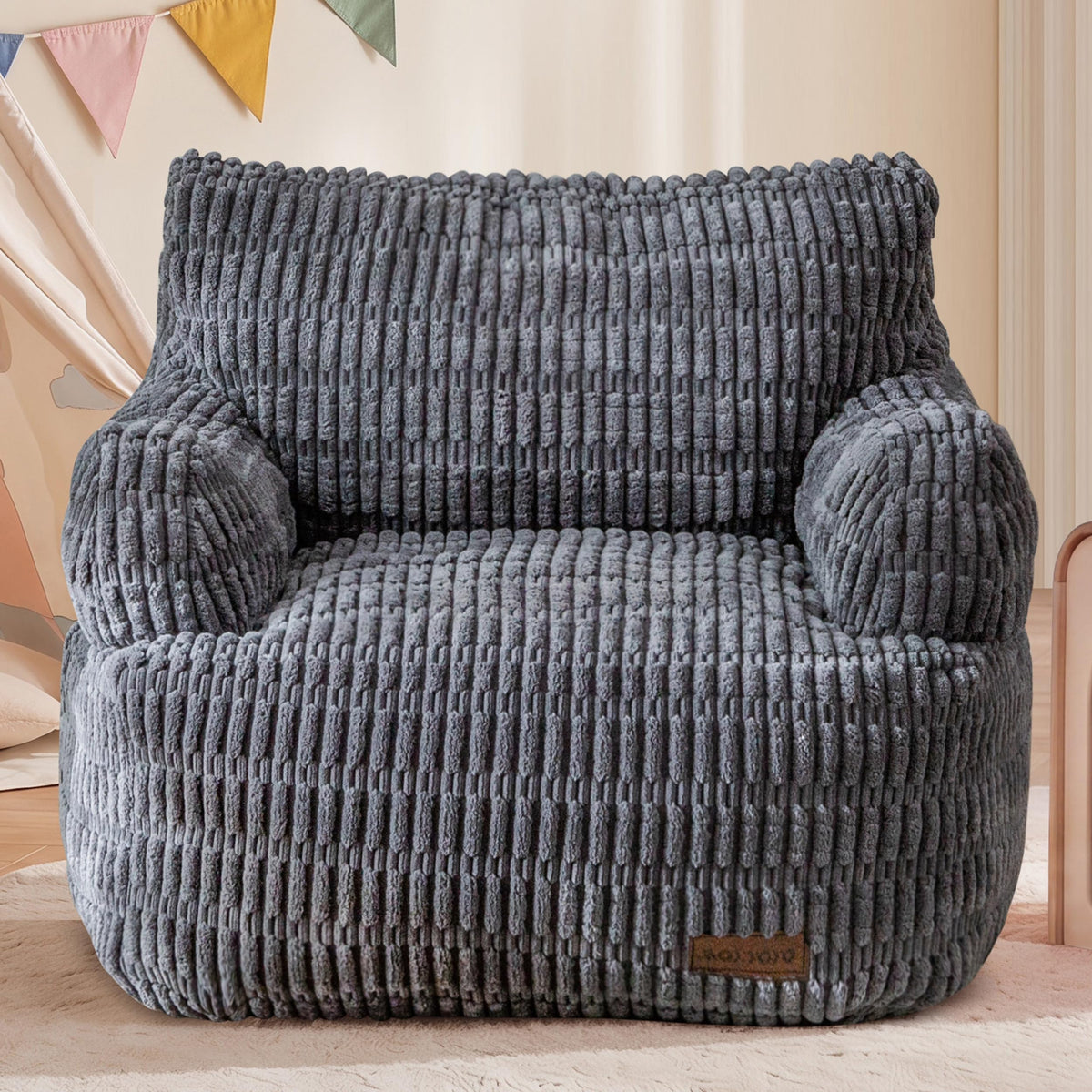 MAXYOYO Kids Bean Bag Chair, Comfy Bean Bag Sofa with Filler